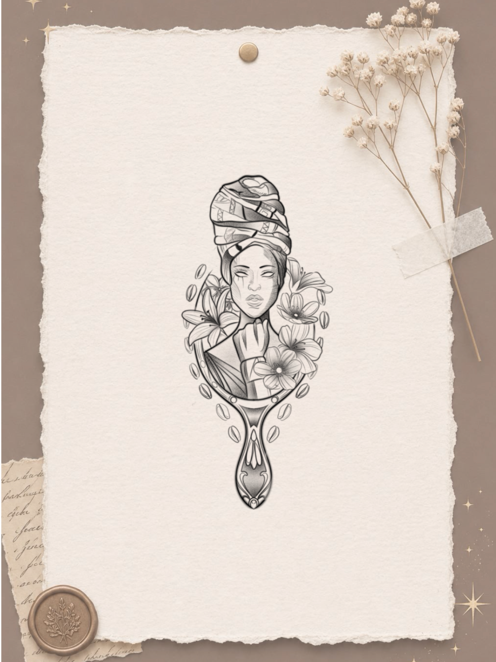 Mulher Ancestral - flash autoral de Miranda - 13 cm