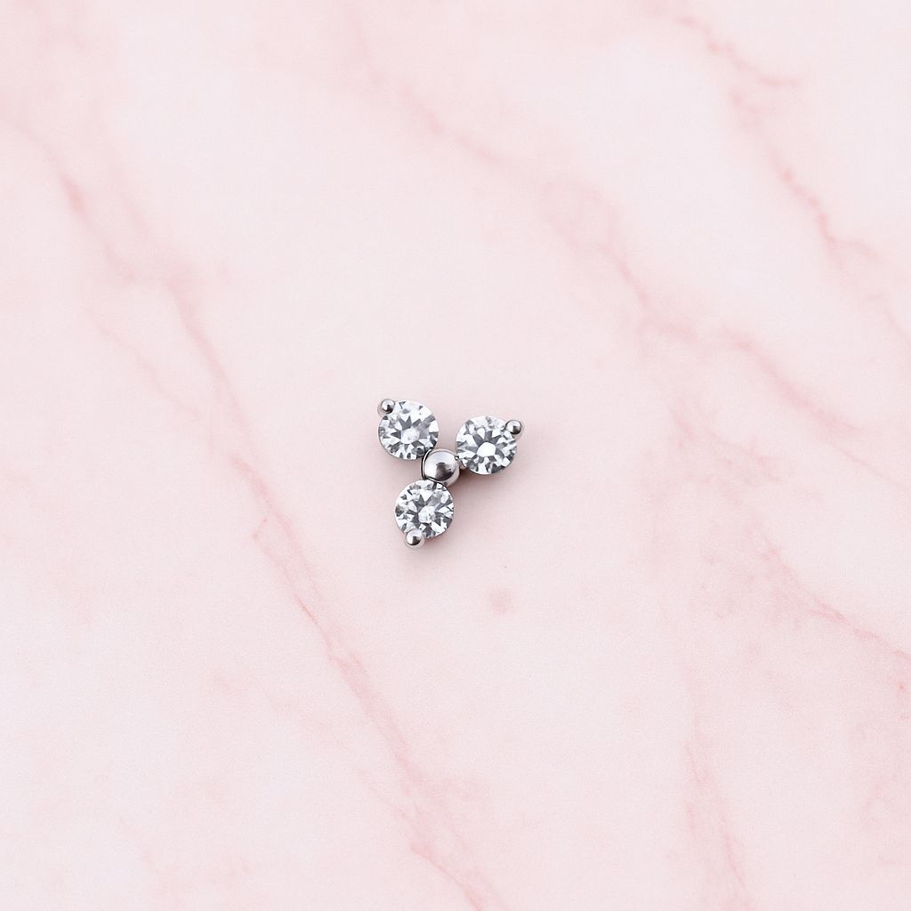 Labret de Titânio Trinity - Body Piercer Rafaeli