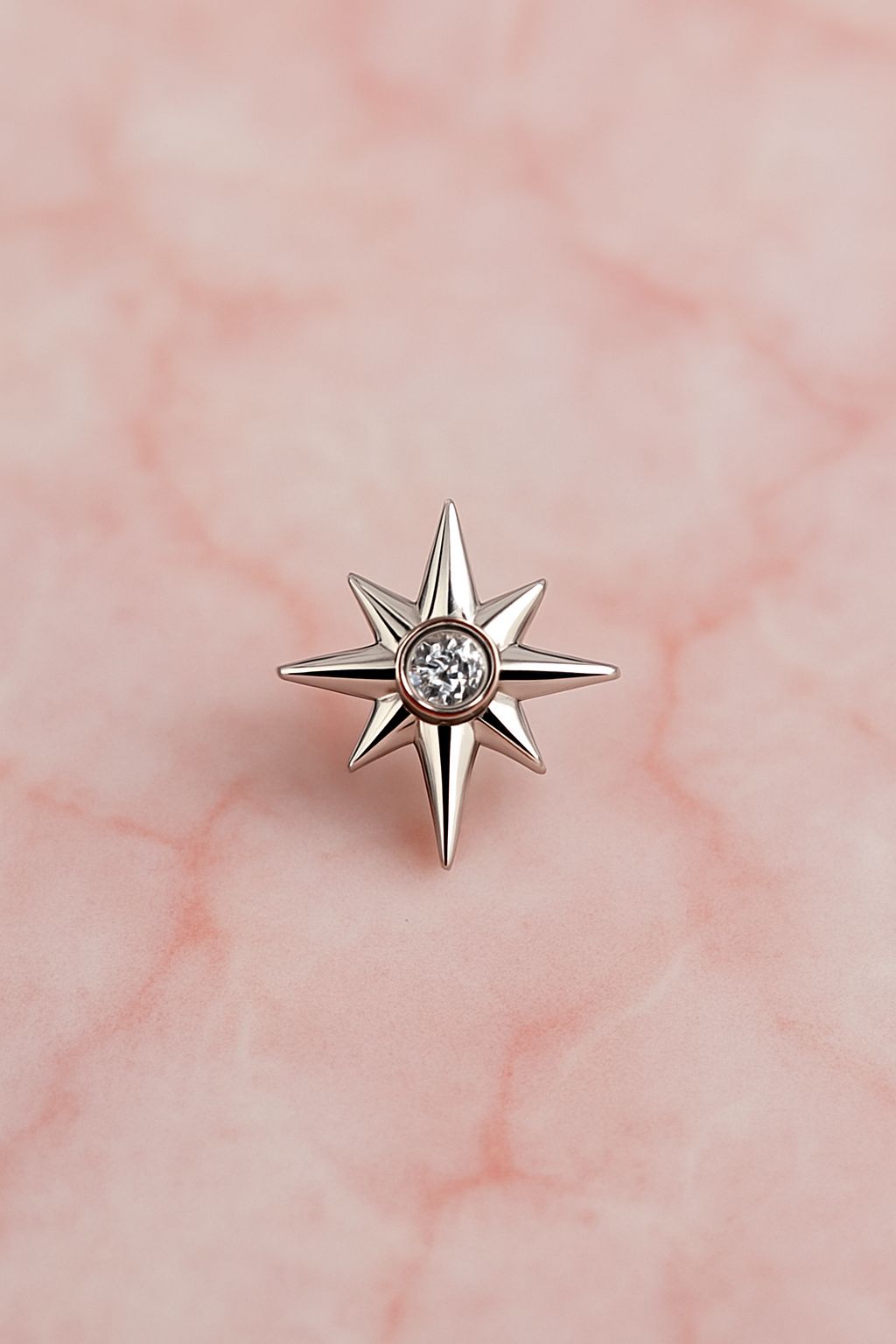 Labret de Titânio Estrela - Body Piercer Rafaeli