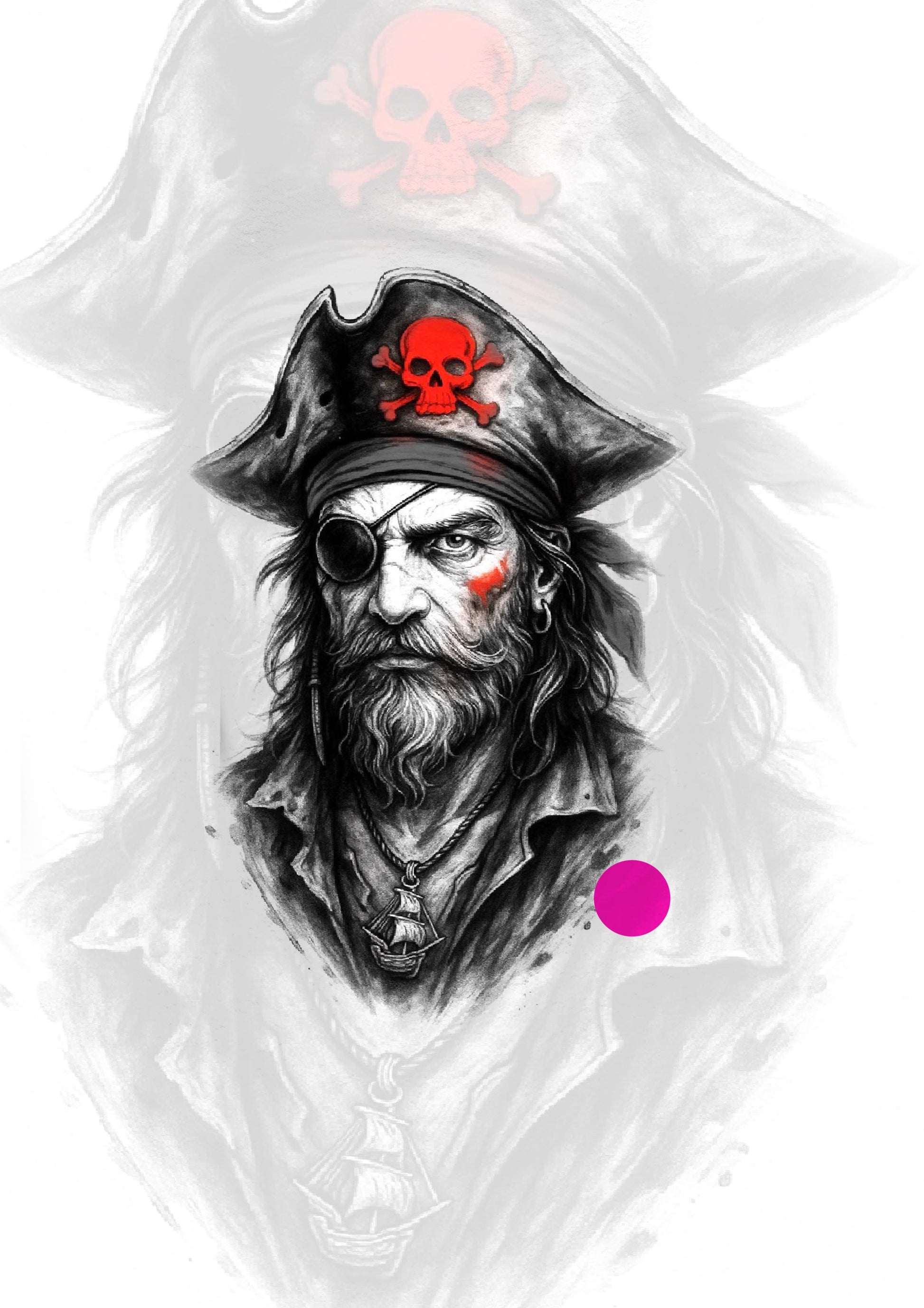 Realismo Pirata realista 14cm [EXCLUSIVO] - Tatuador Boy
