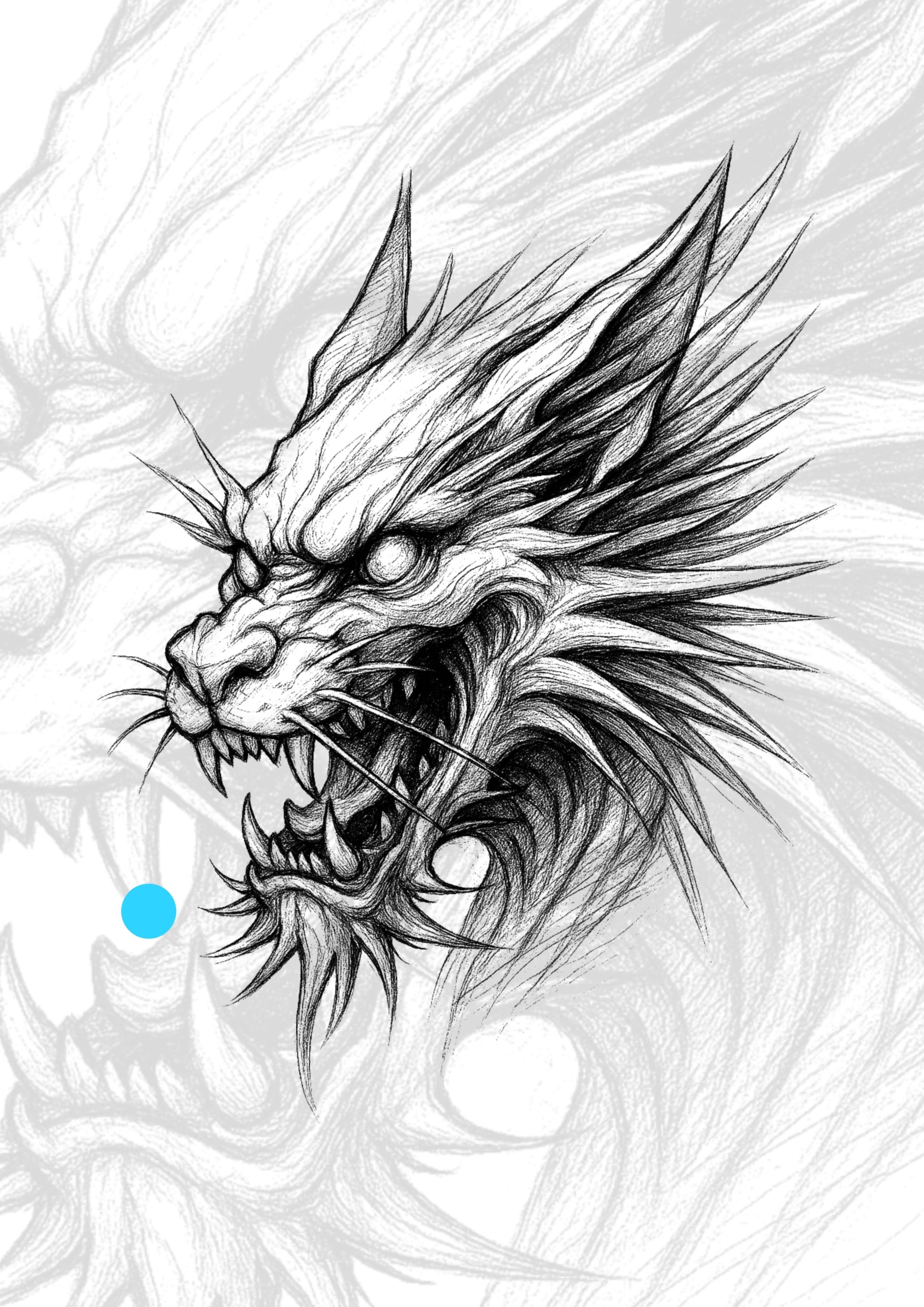 Sketch Draga sketch 13x11cm - Tatuador Guilherme