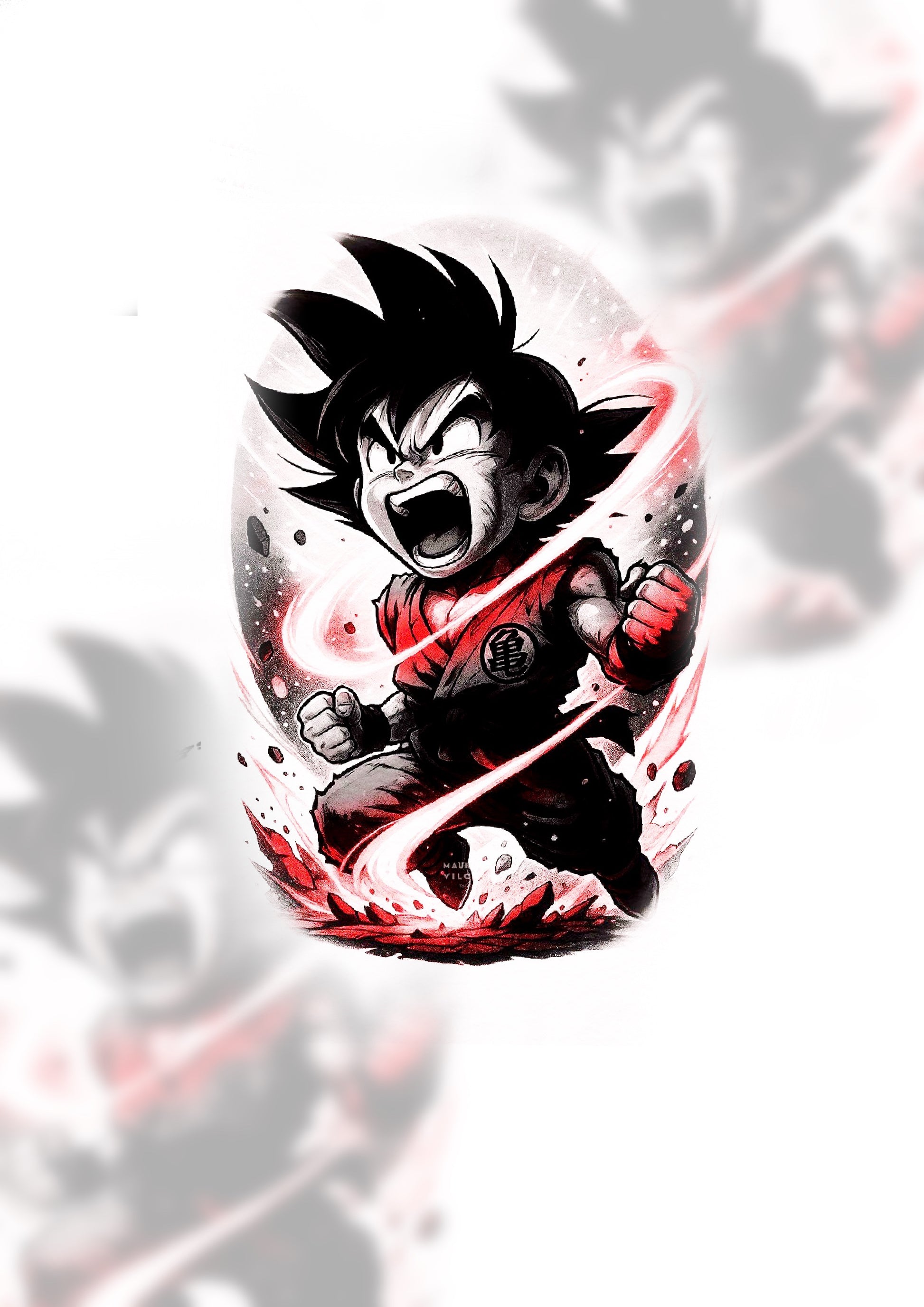 Goku - flash autoral de Boy - 12 cm