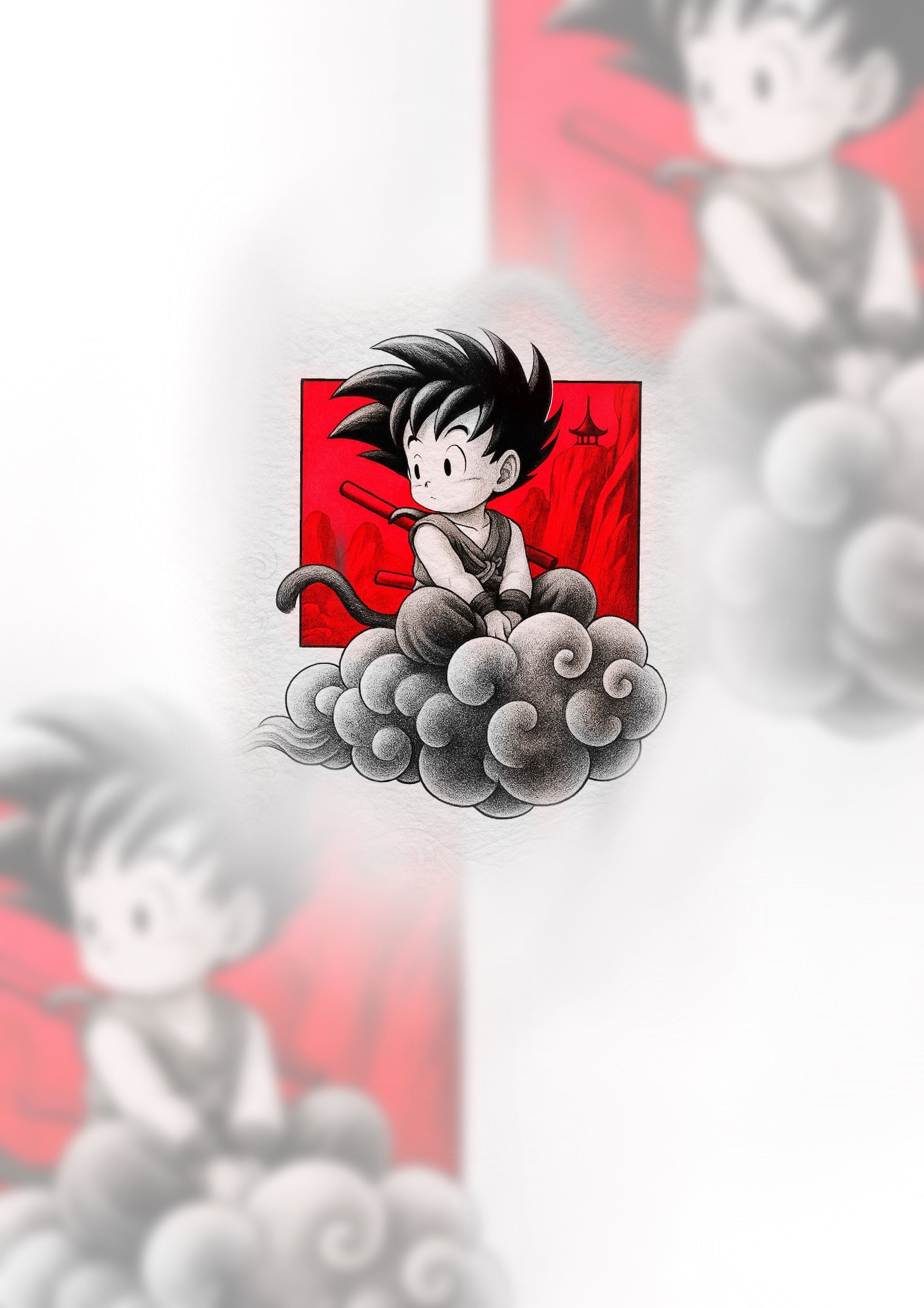 Goku - flash autoral de Boy - 12 cm