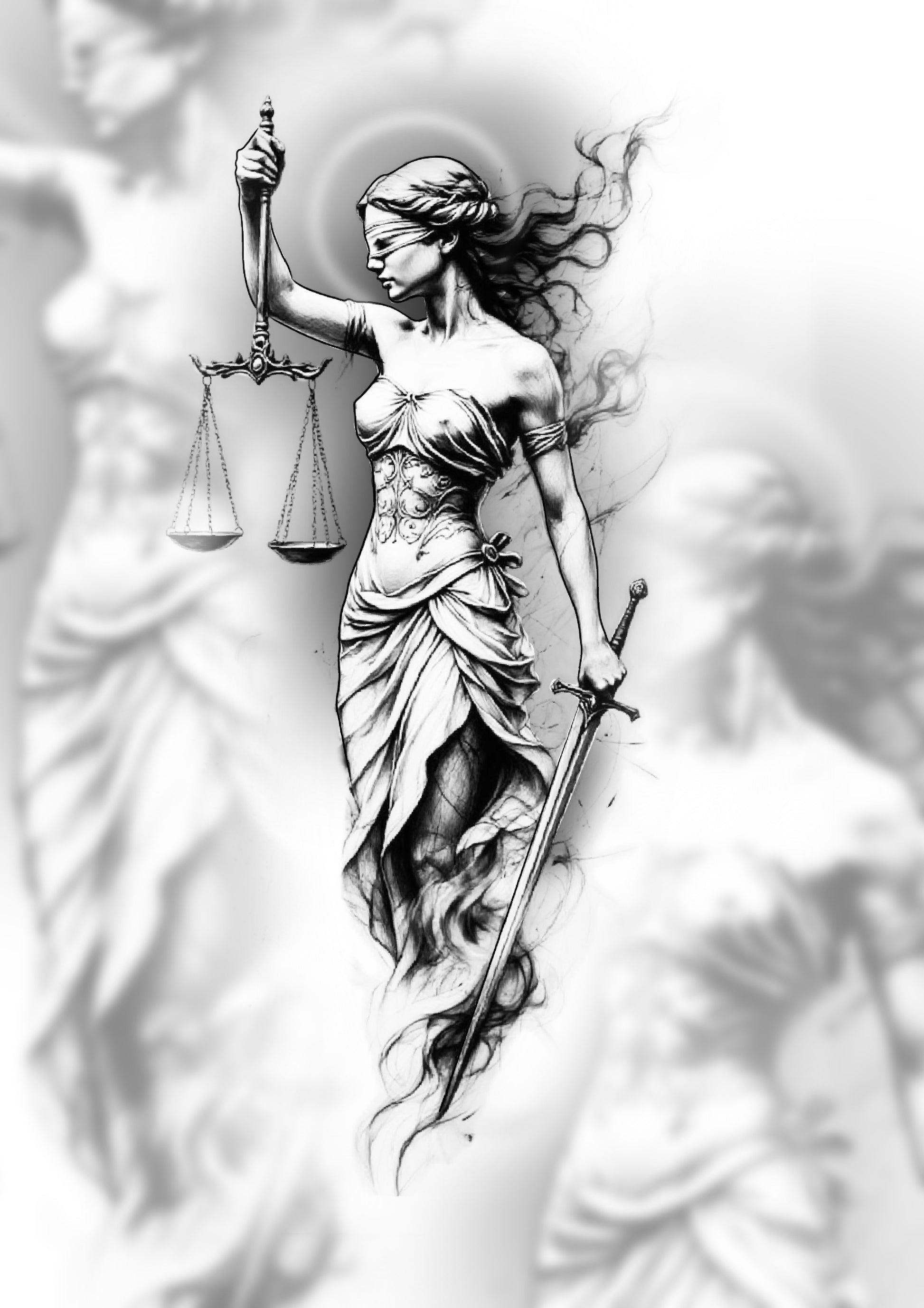 Guerreira da Justiça - flash autoral de Boy - 15 cm