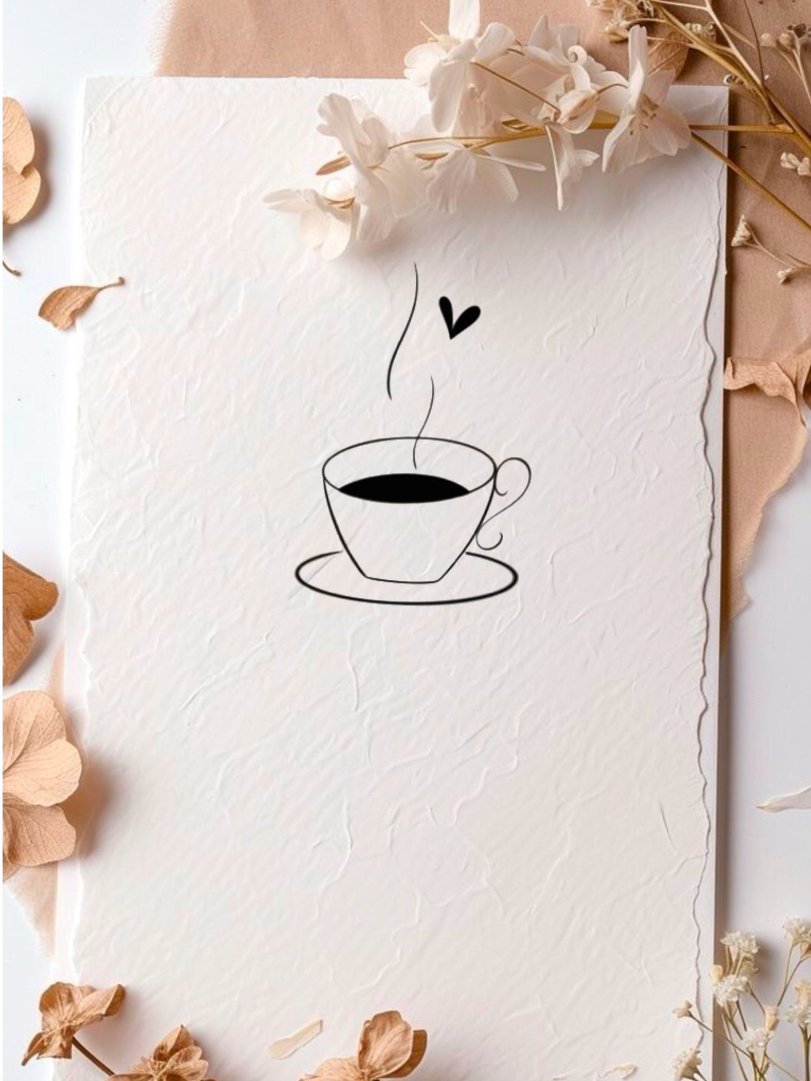 Fine Line Xícara de Café 5cm - Tatuador Miranda