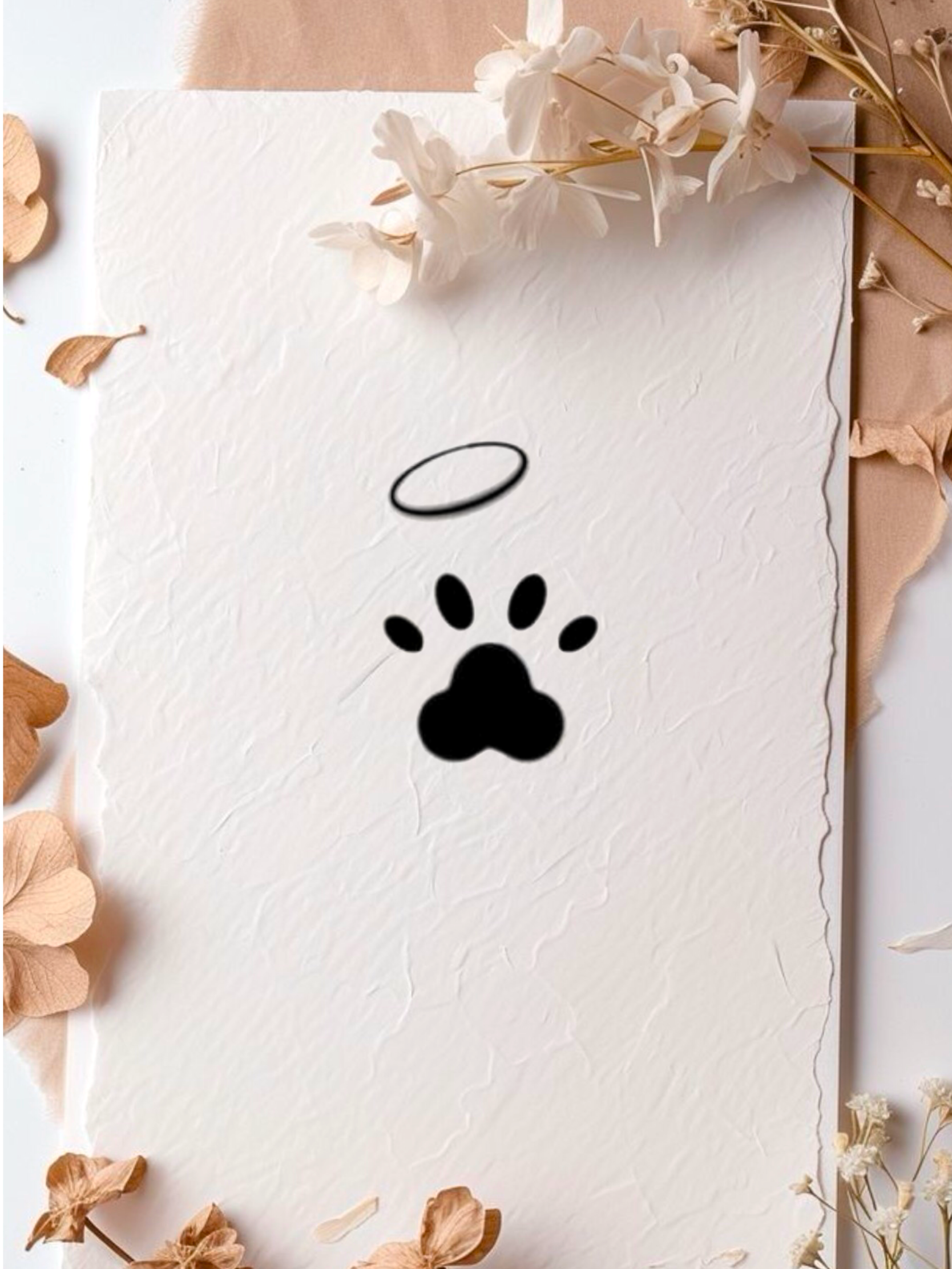 Fine Line Pata de Pet 5cm - Tatuador Miranda