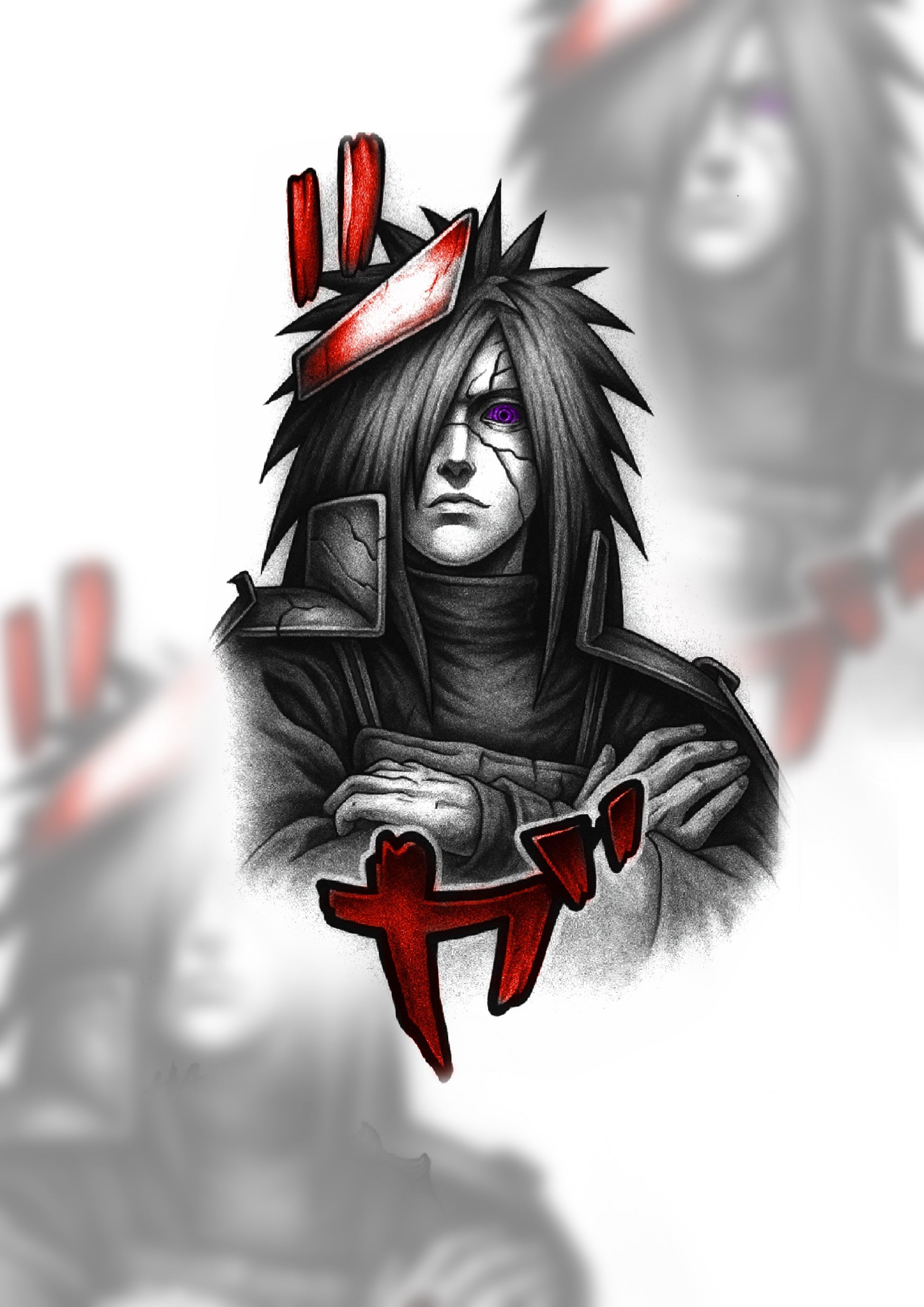 Madara Uchiha - flash autoral de Boy - 15 cm