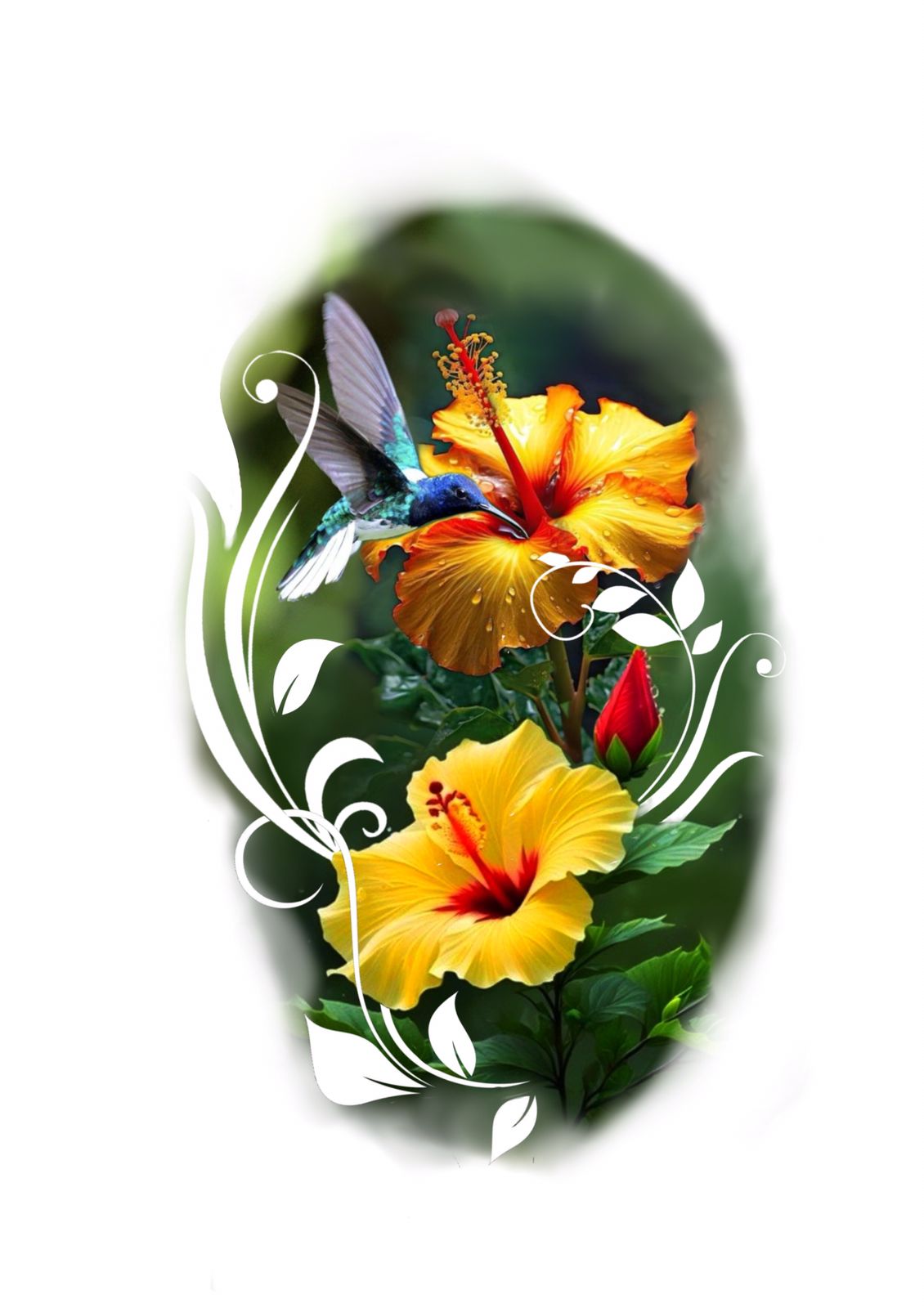 Realismo Colorido Flores 25x17 [EXCLUSIVO] - Tatuador Marcelo