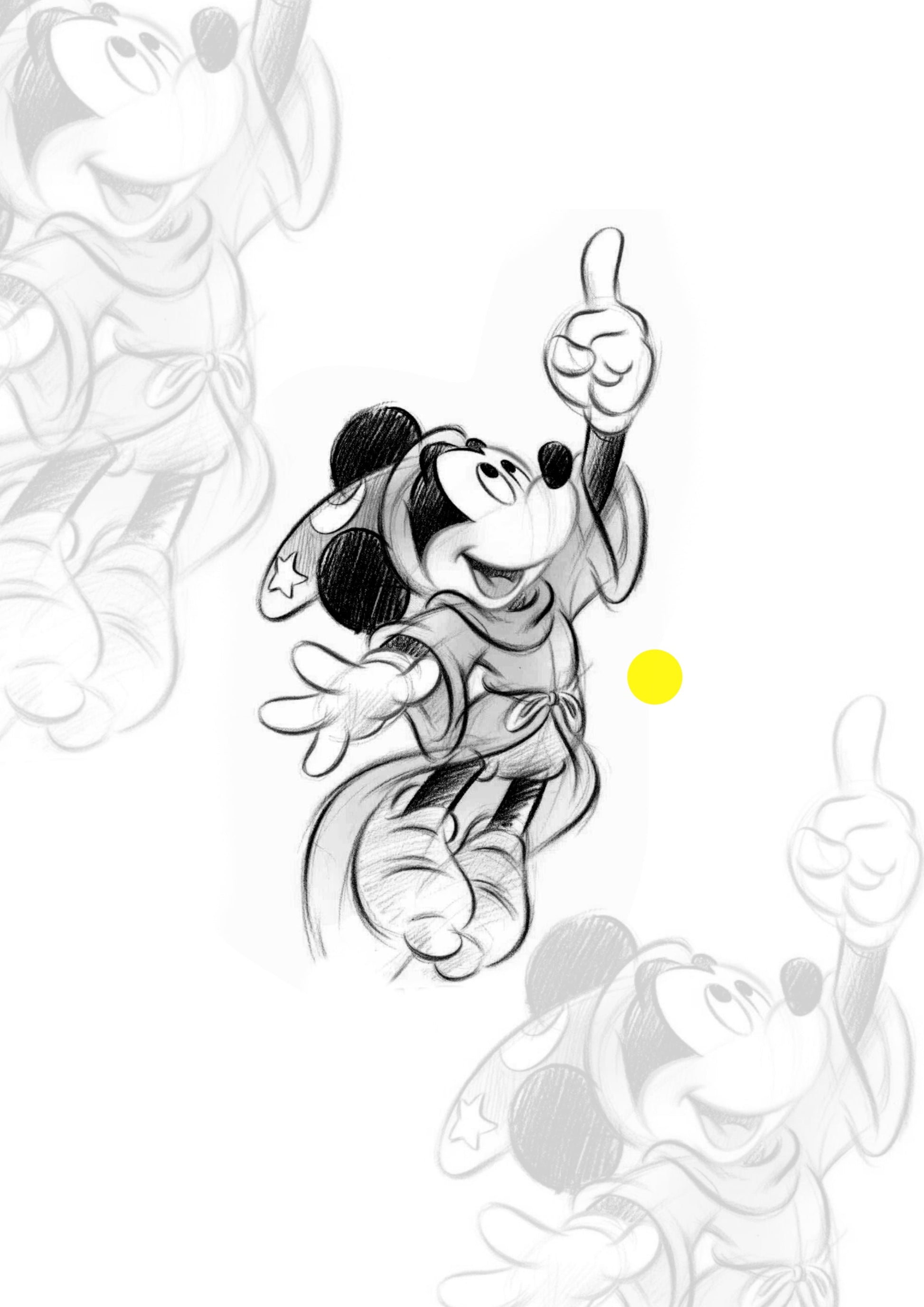 Sketch Mickey 8x4 – Tatuador Guilherme