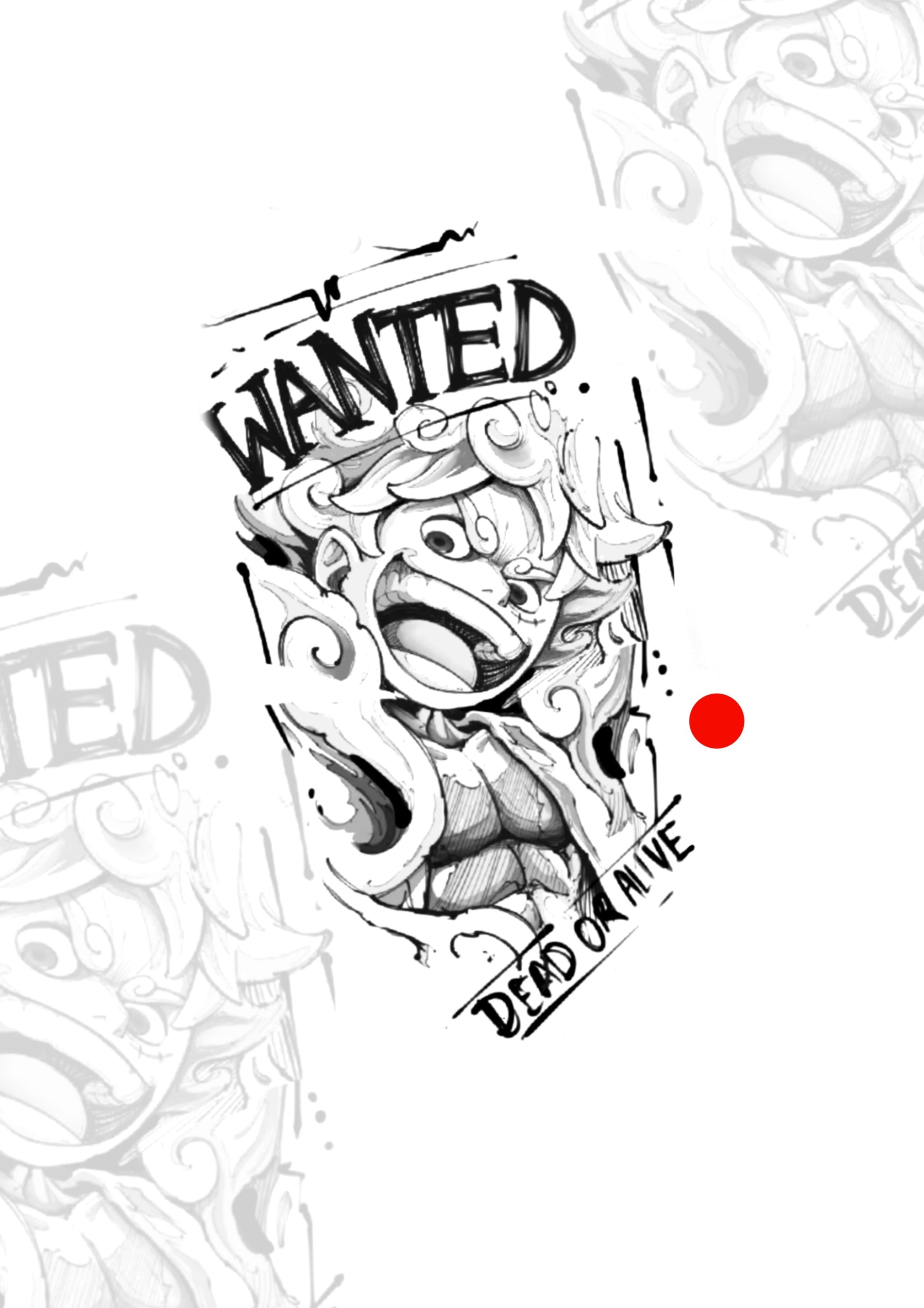 Sketch One Piece 11x7 – Tatuador Guilherme