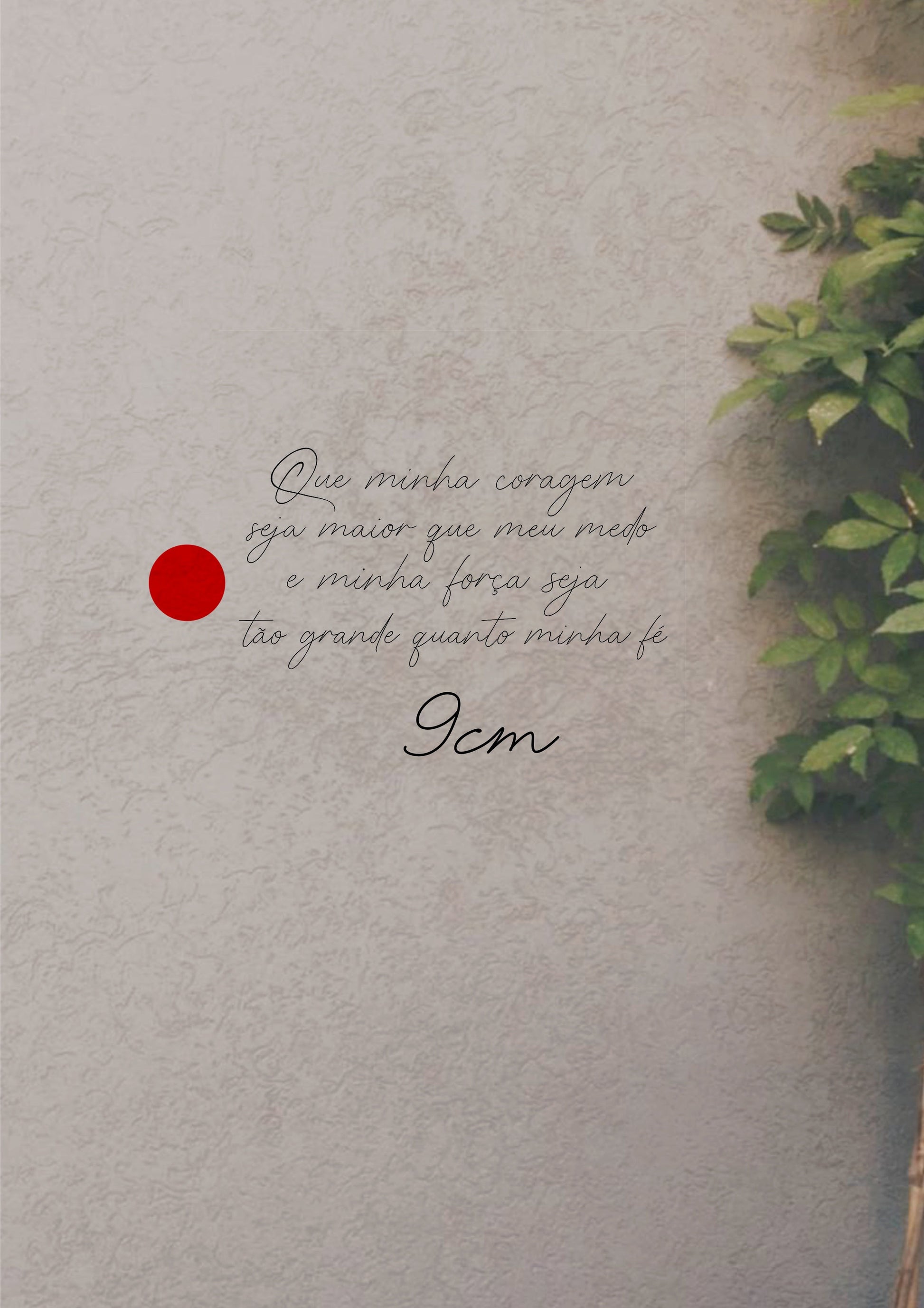 Fineline Frase sobre Coragem 9cm [EXCLUSIVO] - Tatuador Clayton
