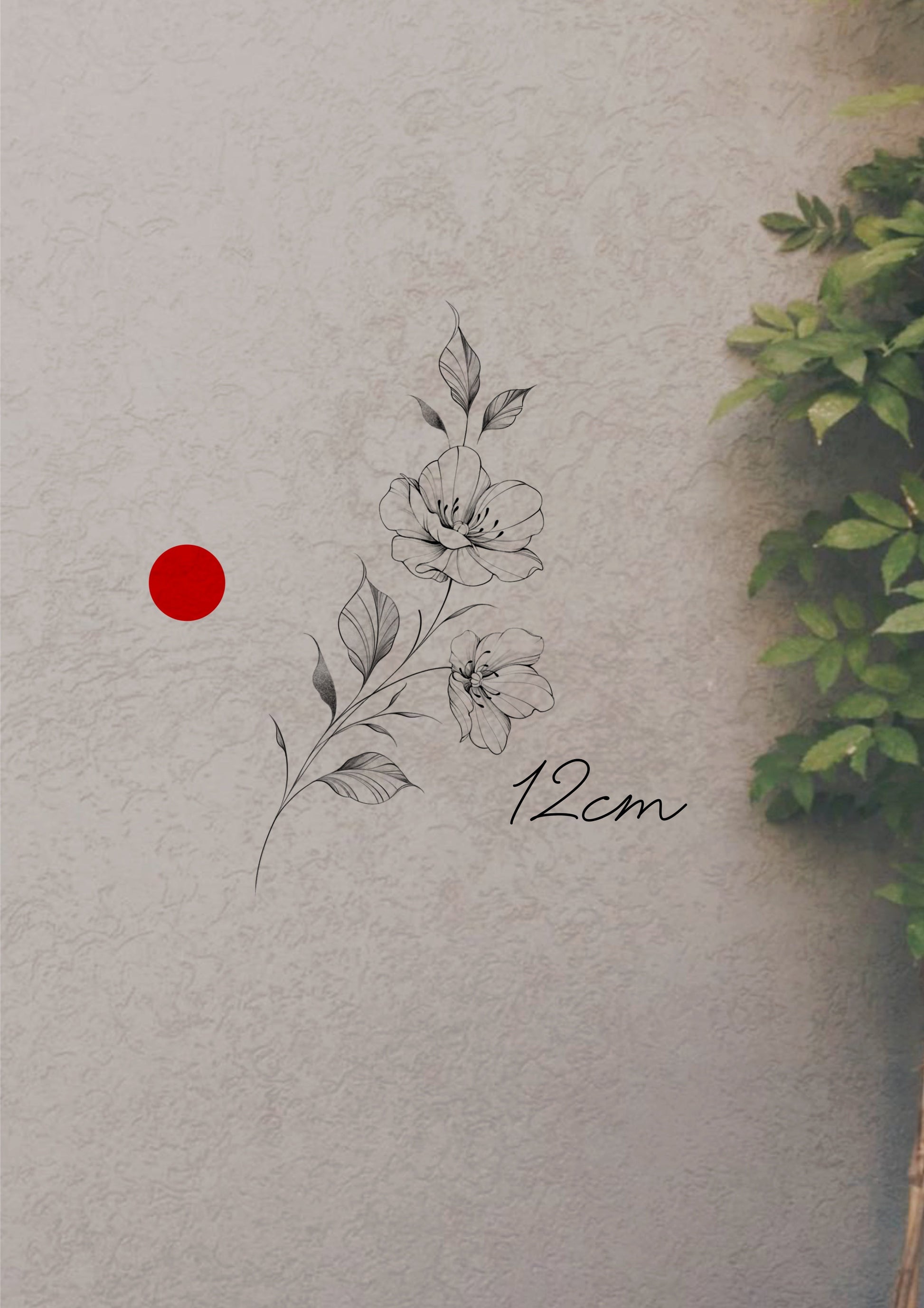 Fineline Floral 12cm [EXCLUSIVO] - Tatuador Clayton