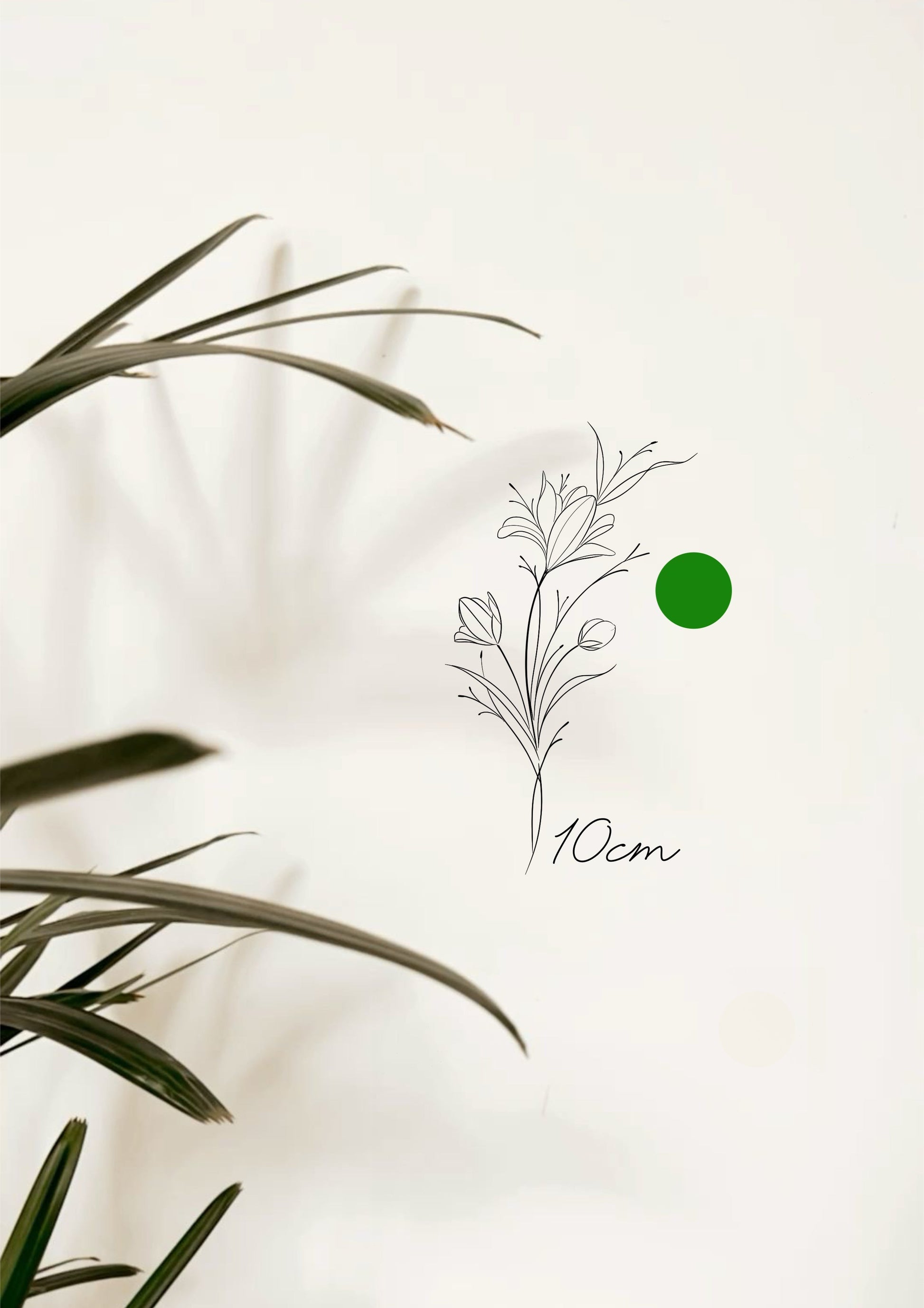 Fineline Ramo Floral 10cm [EXCLUSIVO] - Tatuador Clayton